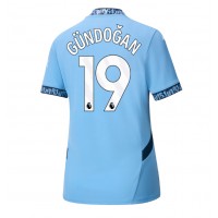 Fotbalové Dres Manchester City Ilkay Gundogan #19 Dámské Domácí 2024-25 Krátký Rukáv